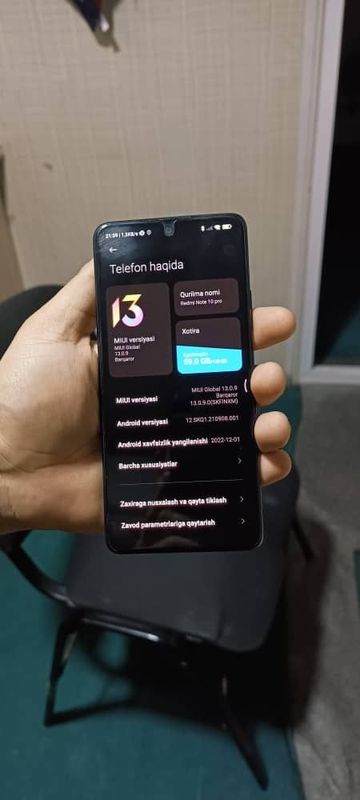 Redmi Note 10 Pro satiladi srochno aqsha kerek