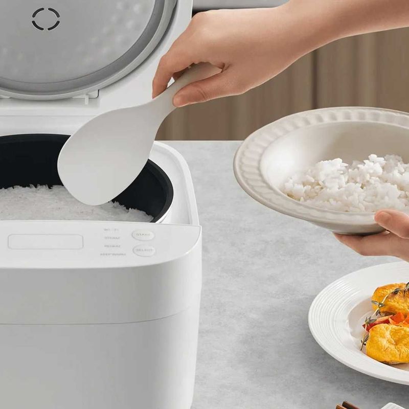 Умная мультиварка-рисоварка Xiaomi Smart Rice Cooker Global, 3 л белый