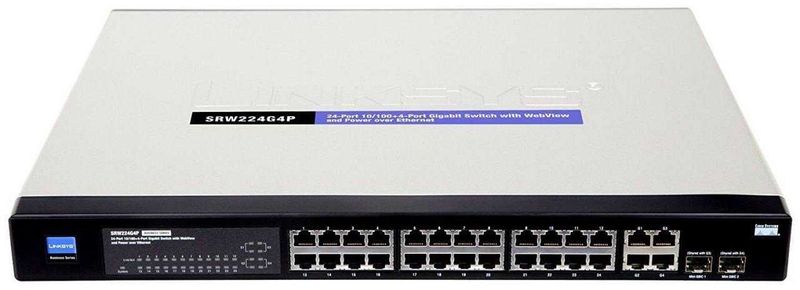 Cisco SRW224G4P 24-port 10 100 + 4-port Gigabit Switch POE