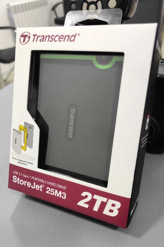 2TB USB 3.1 Внешний хард (1шт) Transcend (жёсткий диск)