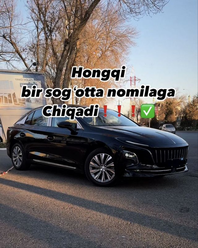 Hongqi e-qm5 toyyor 1 sogʻotta nomilaga totqizib beramiz