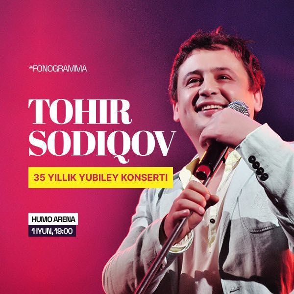 Tohir Sodiqov konsertiga bilet fanzona Tohir Sodiqov konsertiga bilet fanzona