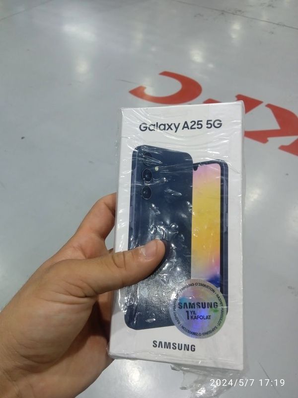 Samsung a 25 yangi ochilmagan telefon