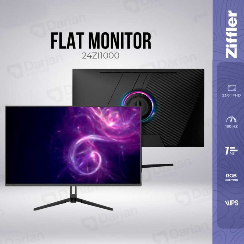 [НОВЫЙ] Монитор Ziffler 24ZI1000 / 24" FHD IPS FLAT 180Hz RGB Black