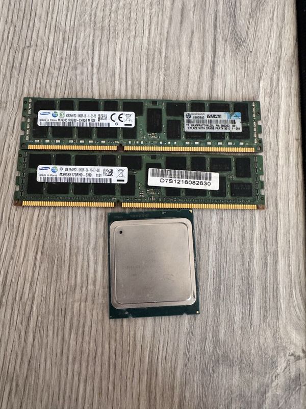 intel xeon e5-2650-v2, 2 по 4 гб серверной оперативной памяти samsung intel xeon e5-2650-v2, 2 по 4 гб серверной оперативной памяти samsung