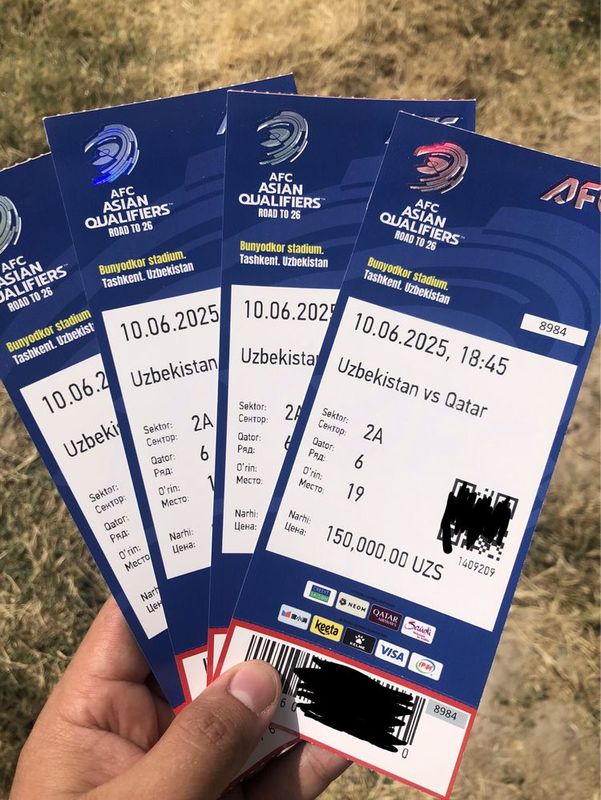 Uzbekiston vs Qatar futbolga bilet Uzbekiston vs Qatar futbolga bilet