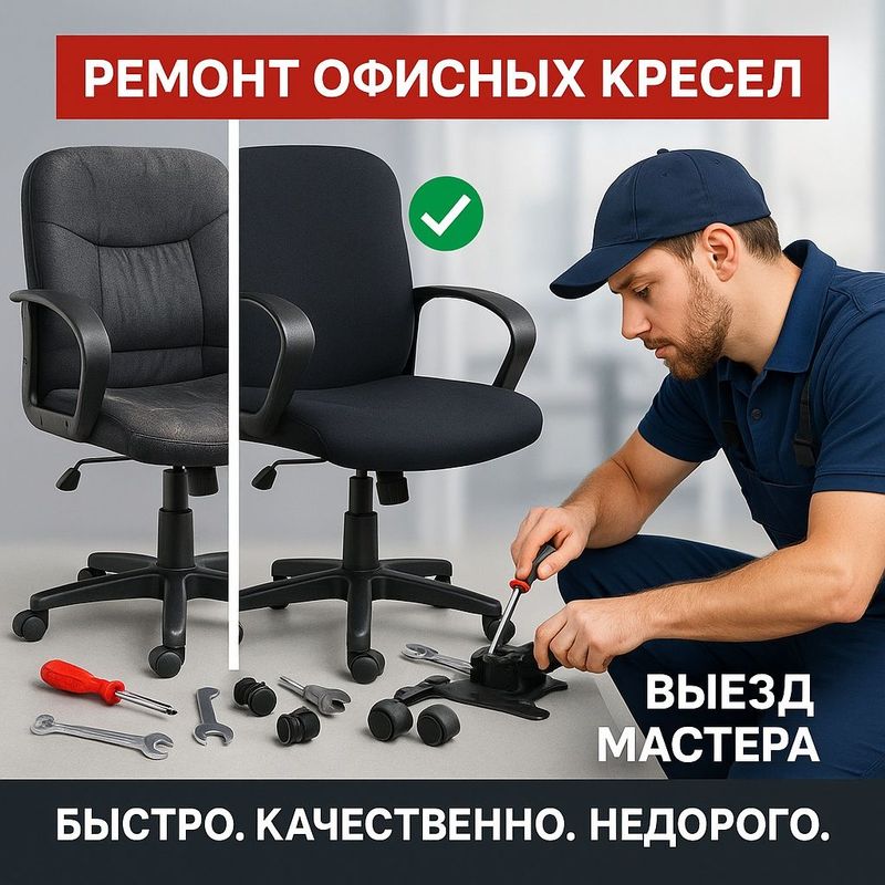 Ремонт кресел, ремонт офисных кресел, реставрация кресла Ремонт кресел, ремонт офисных кресел, реставрация кресла