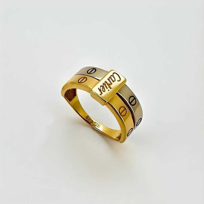 золотое кольцо cartier 585 проба золотое кольцо cartier 585 проба