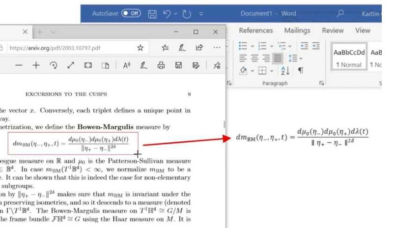 Matematik formula va algoritmlarni wordda tayyorlash