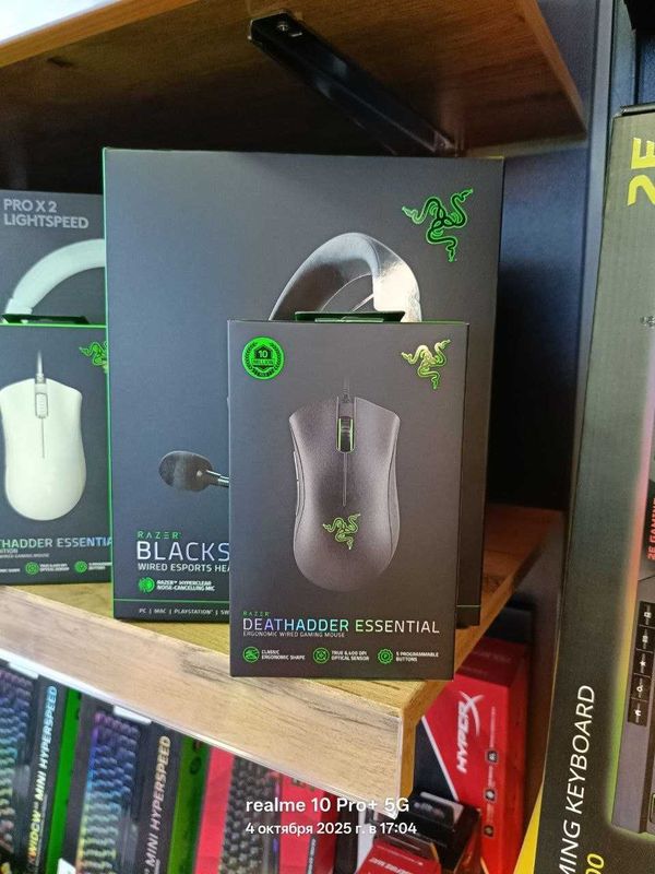 Мышь проводная Razer Mouse DeathAdder Essential, Color LED USB-A black