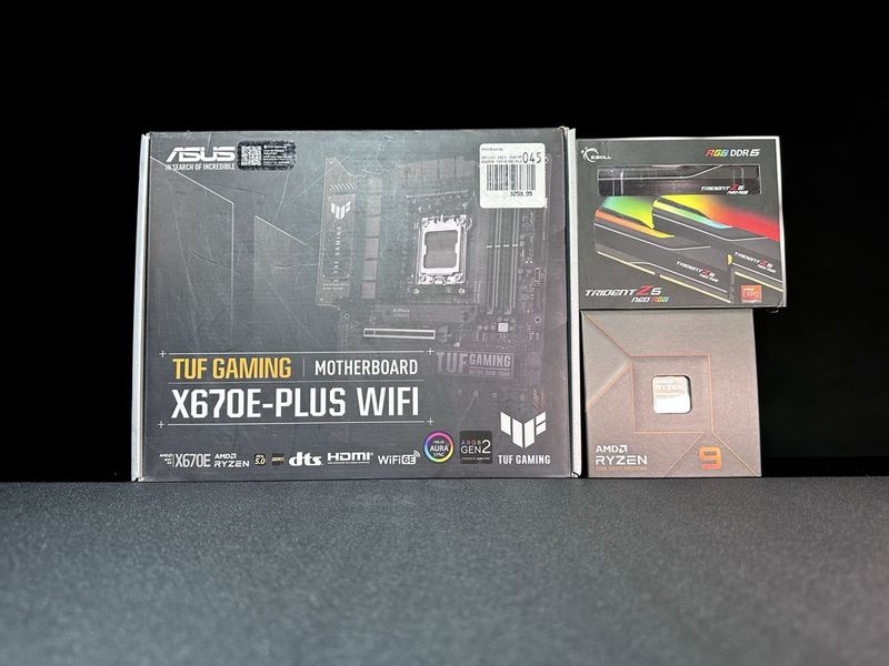 Ryzen 9 7900X + G.Skill RGB Neo 32GB + Asus TUF Gaming X670E-Plus WiFi