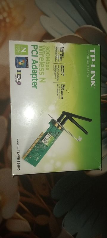 Wi-Fi адаптер TP-Link PCI 300Mbps (новый, полный комплект) Wi-Fi адаптер TP-Link PCI 300Mbps (новый, полный комплект)
