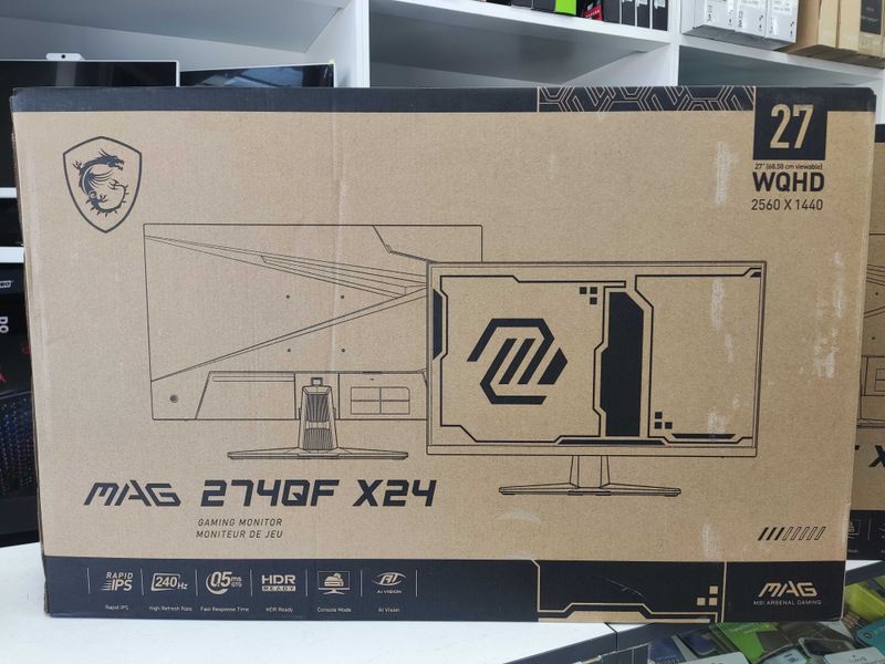 Монитор MSI MAG 274QF 27" 2K 240hz IPS, 0.5ms, HDMI, DP, (Black) Монитор MSI MAG 274QF 27" 2K 240hz IPS, 0.5ms, HDMI, DP, (Black)