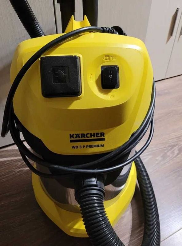 Пылесос Karcher WD 3 Premium 1000 Вт Профессиональный Пылесос Karcher WD 3 Premium 1000 Вт Профессиональный