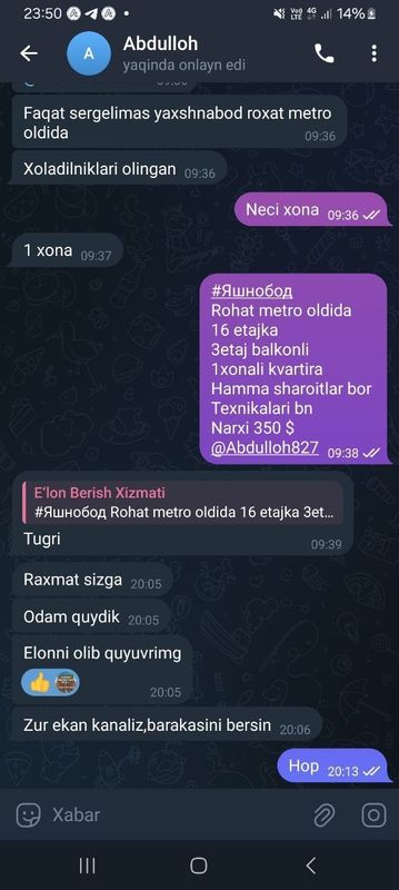 Услуга Риэлтора Маклер хизмати