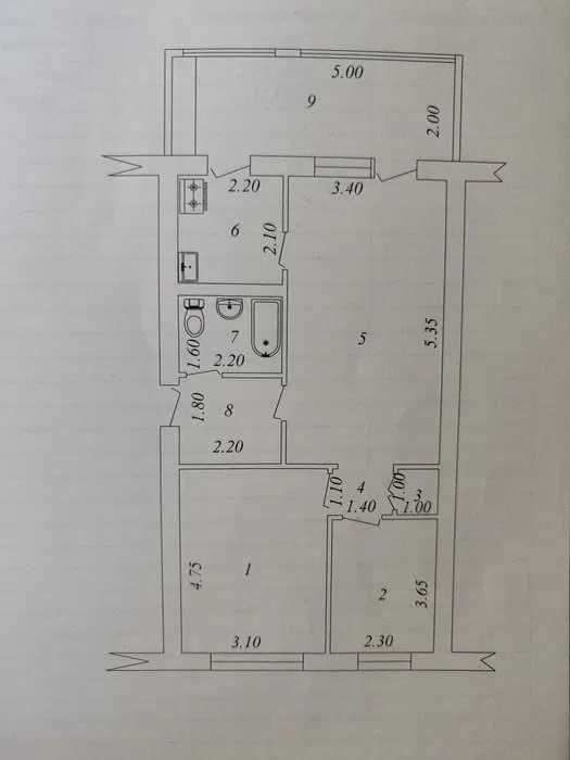 Квартира 3/4/5, 67 м², ор-р IT PARK Мирзо-Улгбекский