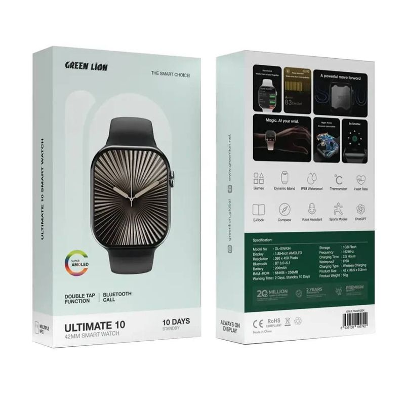 Green lion iwatch active 10 Green lion iwatch active 10