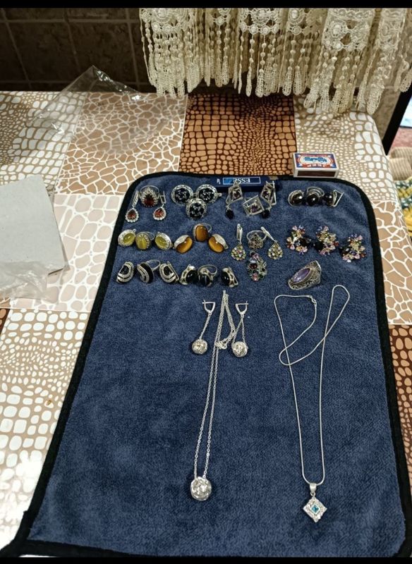 Серебро женское, кольца,серьги, комплект