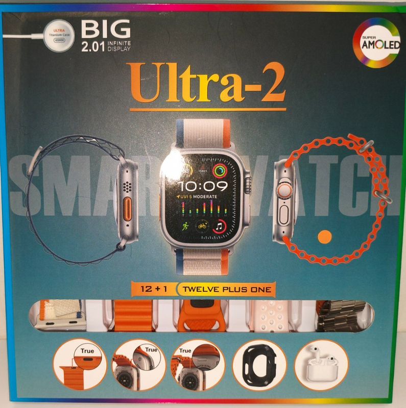 Smartwatch ultra 2 sotiladi narxi 220ming 2kun boldi oganimga yangi