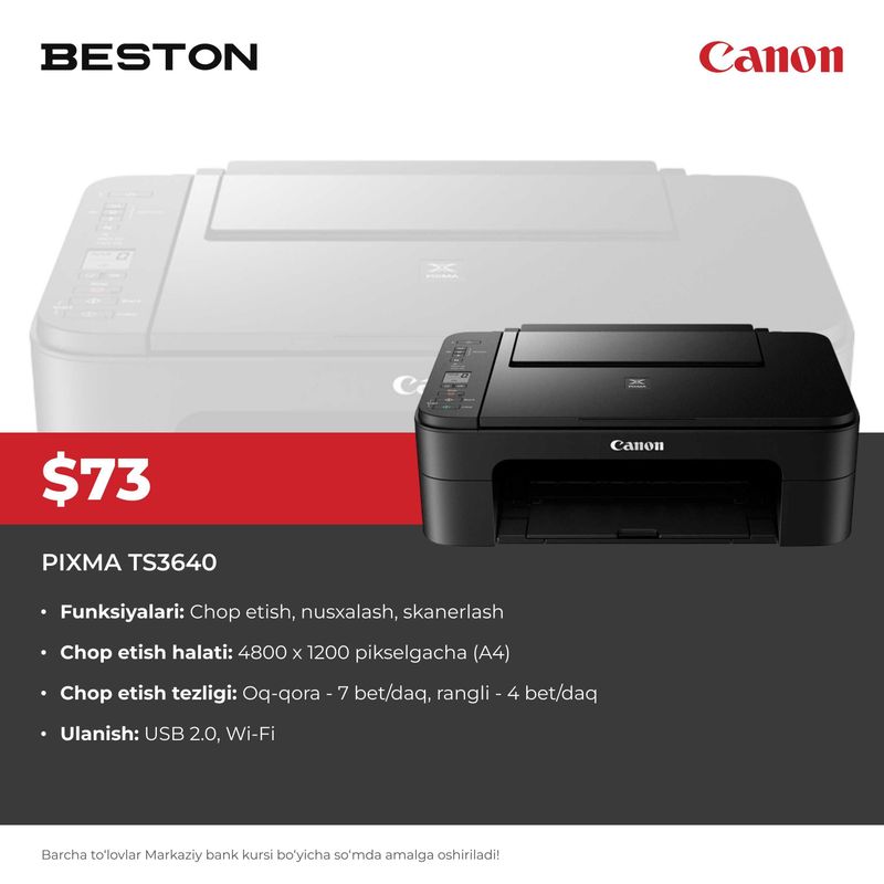 Printer Canon PIXMA TS3640