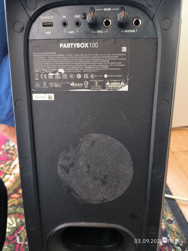 Оригинальная Калонка JBL PARTBOX 100 Оригинальная Калонка JBL PARTBOX 100