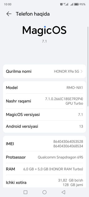 HONOR X9a 128 6g