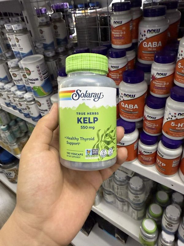 Solaray Kelp 550mg 180capsules Solaray Kelp 550mg 180capsules