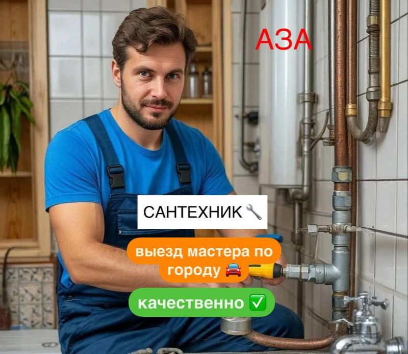 Сантехник. Сантехнические услуги. По городу. Качественно.