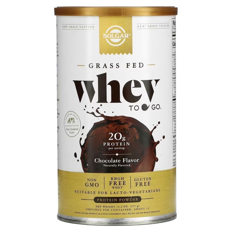 Протеин Solgar, Grass Fed Whey To Go 377 грамм