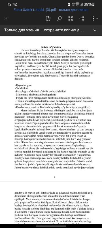 Forex kitobi trading pdf