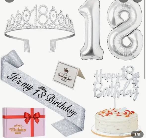 18 yosh uchun shar va dekoratsiya