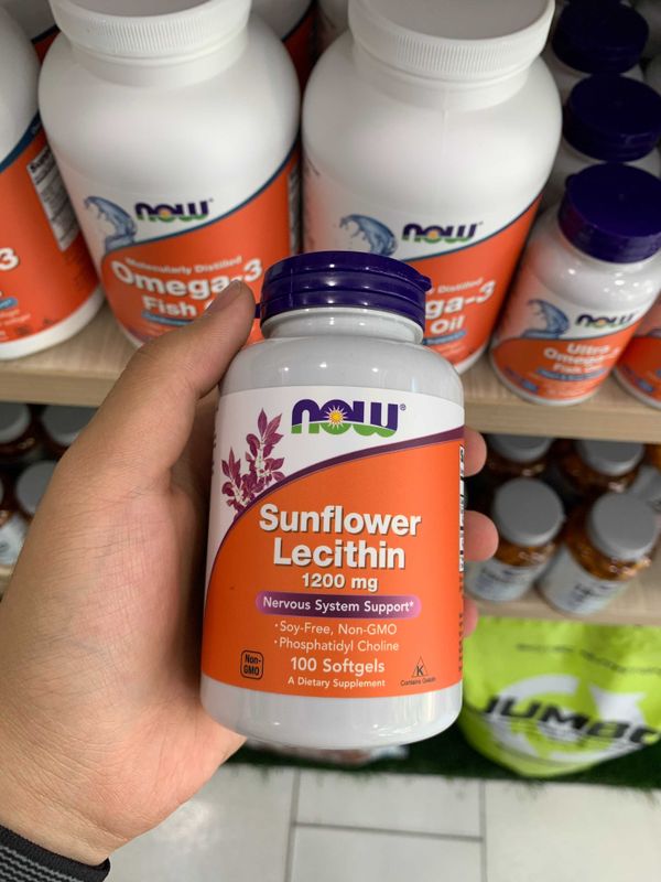 Now Sunflower Lecithin 1200 mg 100 softgels Now Sunflower Lecithin 1200 mg 100 softgels