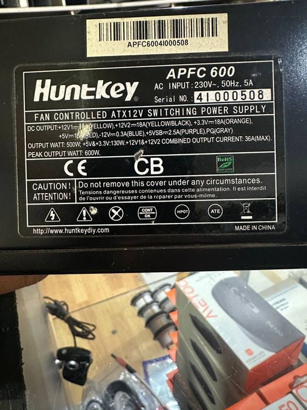 huntkey 600w 10ta holati yaxshi