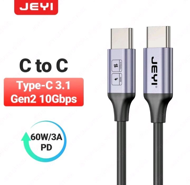 Кабель USB 3.1 Gen 2 , JEYI, 10 Gb, 10 Гбит, 60 w