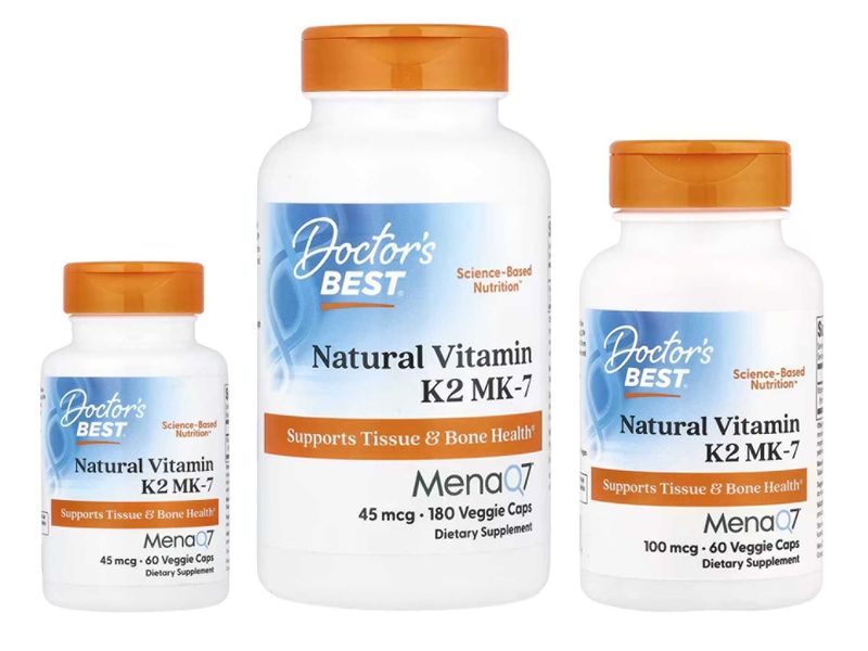 Doctor's Best Doctors Best Natural Vitamin K2 MK-7 витамин K2 MK-7 Doctor's Best Doctors Best Natural Vitamin K2 MK-7 витамин K2 MK-7