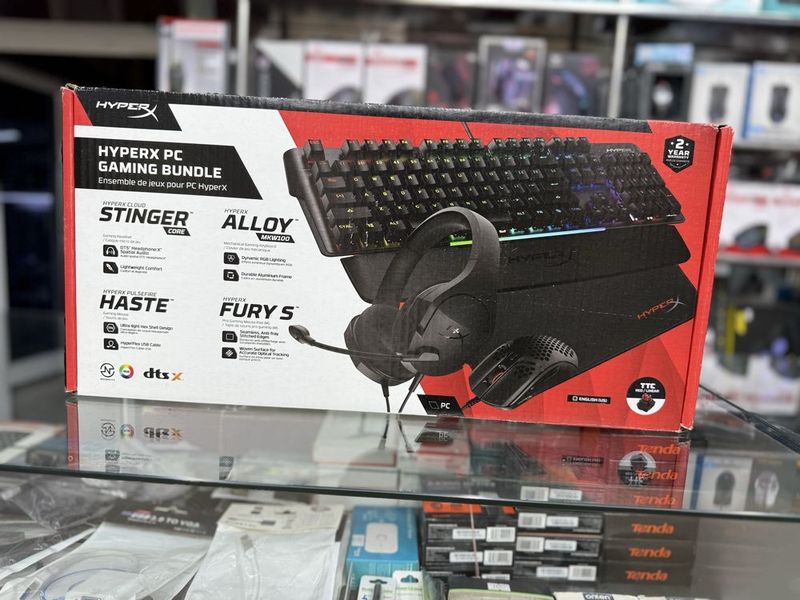Hyperx Combo Keyboard mouse headset mousepad Hyperx Combo Keyboard mouse headset mousepad