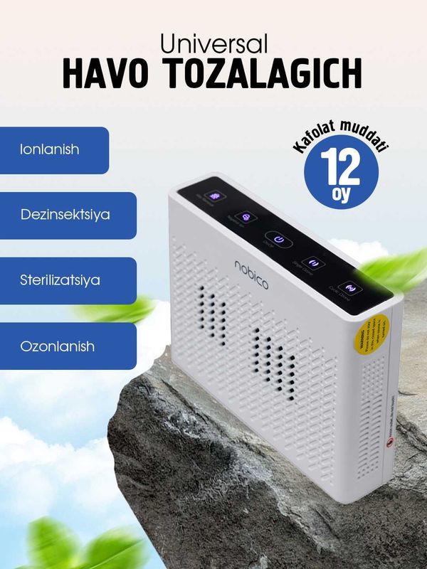 Havo tozalagich Nobico, ozonator, ionizator funksiyasiga ega iqlim