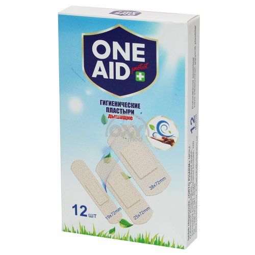 Пластыри гигиенические "ONE AID" универсальные №12 Пластыри гигиенические "ONE AID" универсальные №12