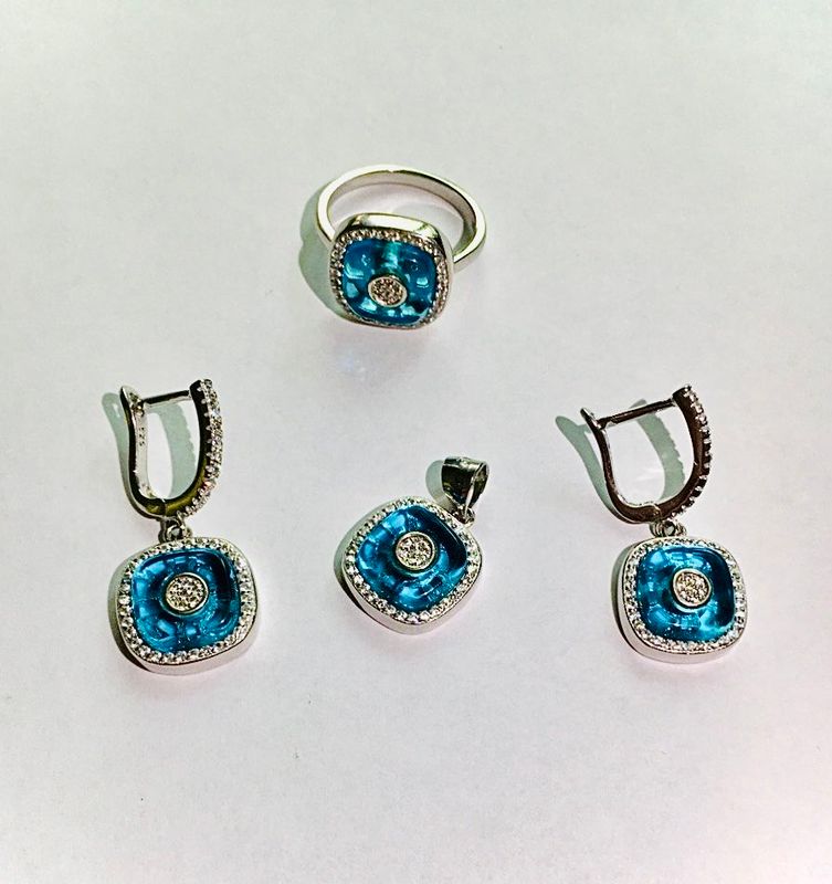 Серебряные комплекты из Турции проба 925