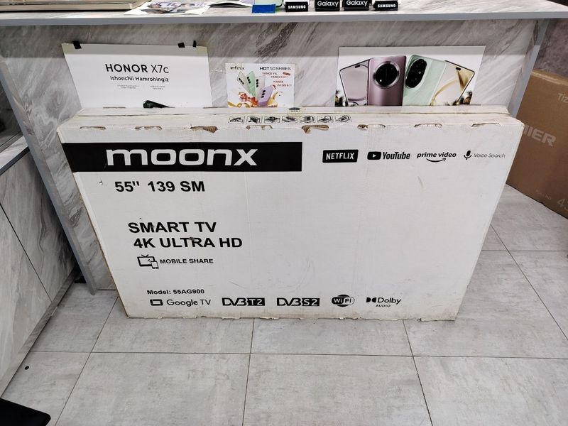 Moonx 55 lik televizor yangi sotiladi