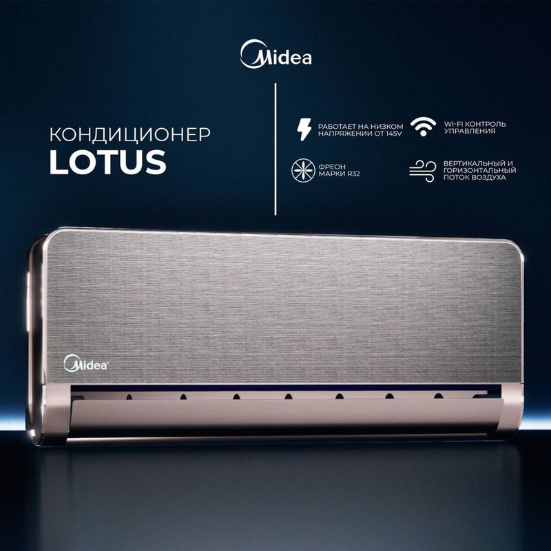 Кондиционер Midea , модель LOTUS -Silver 18,000 bTu İNVERTER