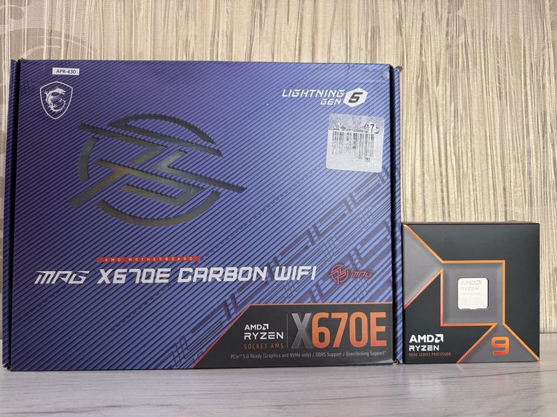 Комлпект Ryzen 9 9950X | MSI X670E Carbon Комлпект Ryzen 9 9950X | MSI X670E Carbon