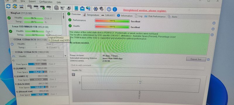 M2 nvme 1tb teamgroup va lexar