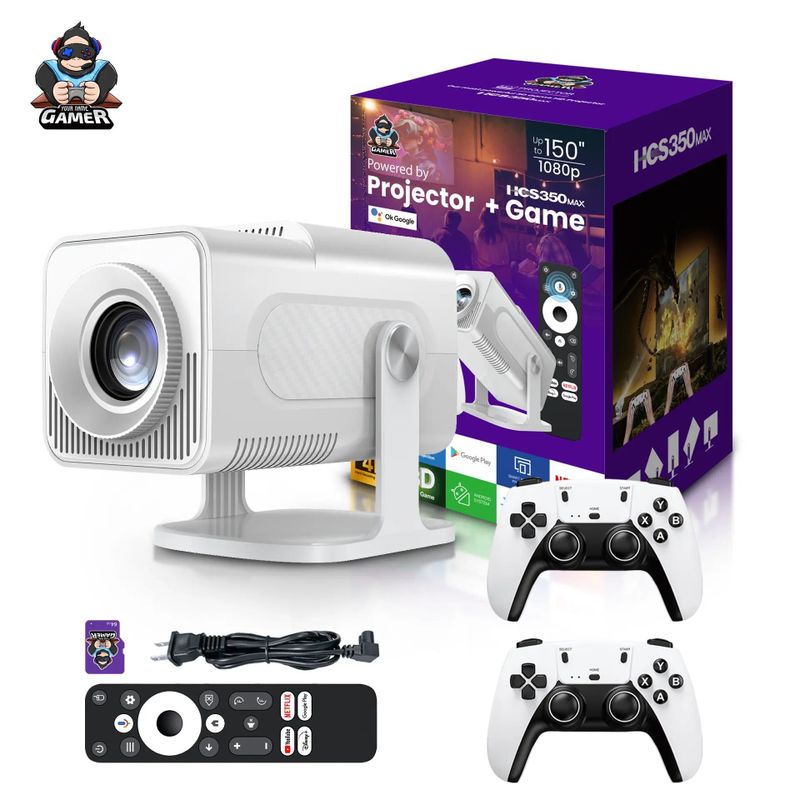 HCS350 Max — 3D Gaming, 4K, Android 11 zamonaviy o‘yin proyektori at10 HCS350 Max — 3D Gaming, 4K, Android 11 zamonaviy o‘yin proyektori at10