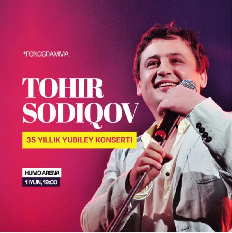 TOHIR SODIQOV 1 iyun Iticket TOHIR SODIQOV 1 iyun Iticket