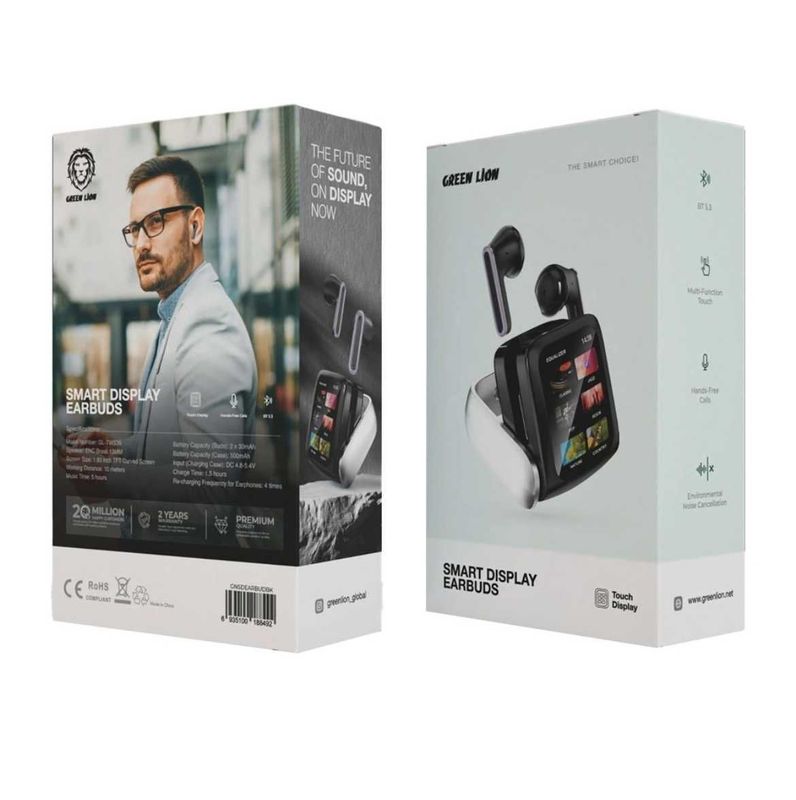 Беспроводные наушники Green Lion Smart Display Earbuds Беспроводные наушники Green Lion Smart Display Earbuds