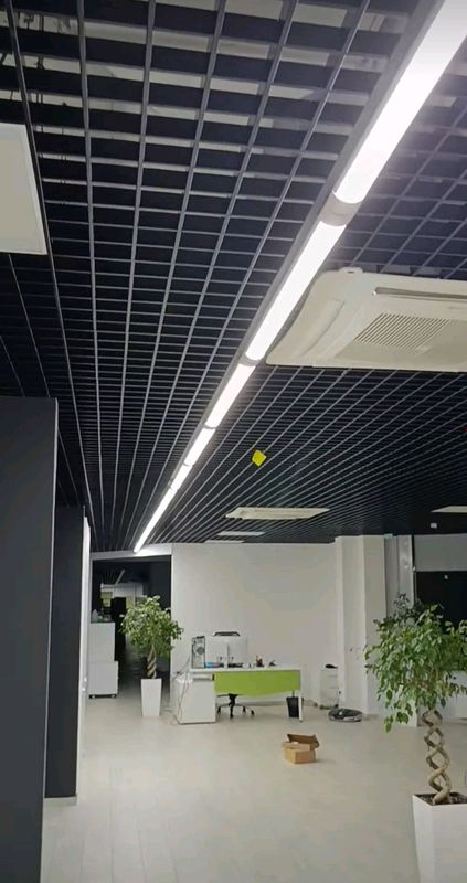 Установка Грильято Алюминиевых патолков нержавейки