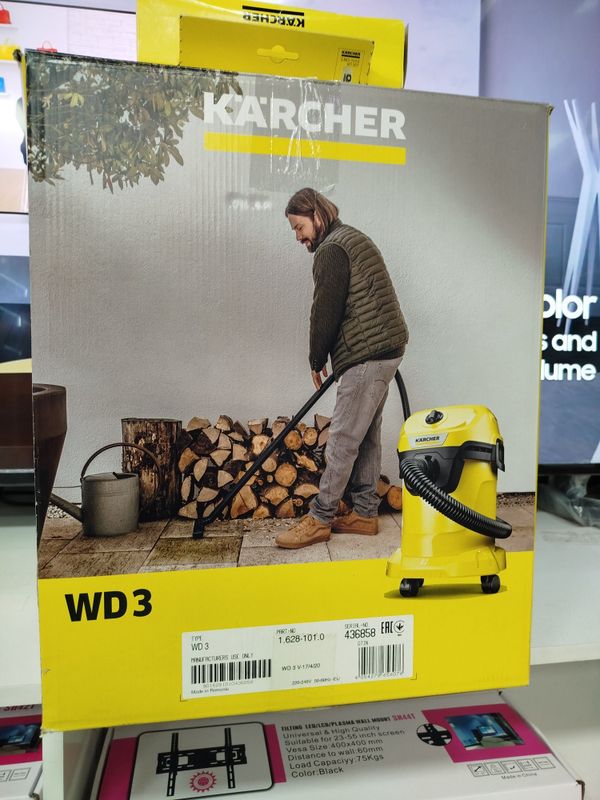 KARCHER WD3 1 marta ishlatilgan yangi holadi idyal. KARCHER WD3 1 marta ishlatilgan yangi holadi idyal.