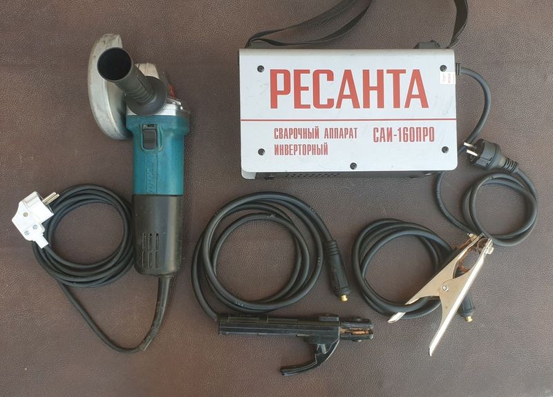 РЕСАНТА сварочний аппарат 160А ПРО 2024 й,болгарка Makita 9558 HN