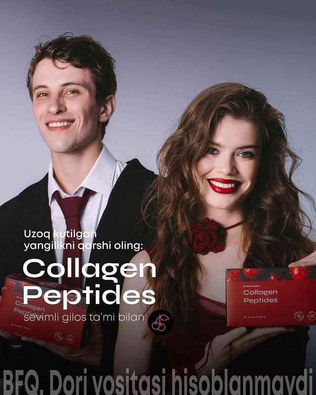 Collagen peptides chiroylik teri, mustahkam soch va tirnoqlar!
